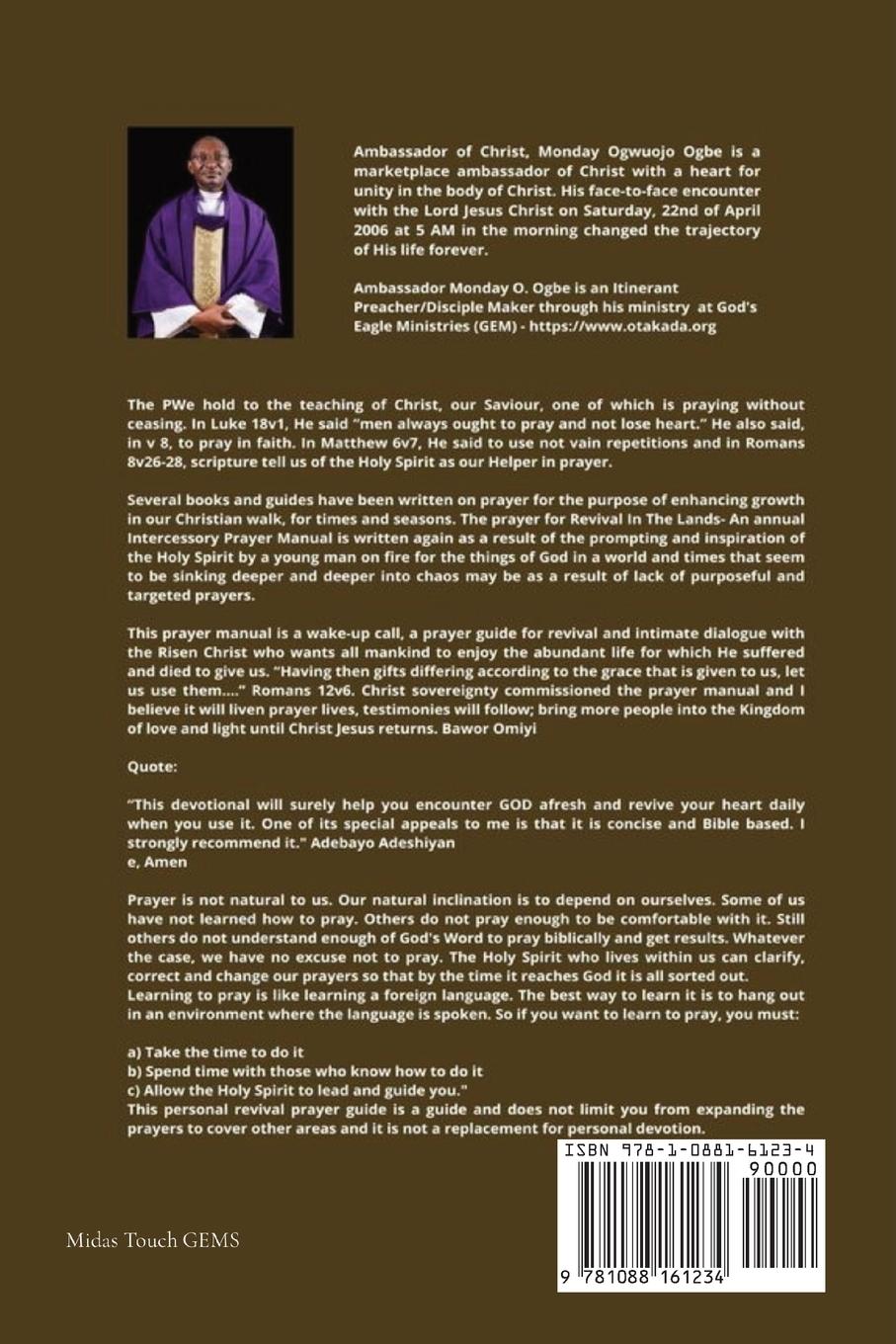 Rückseitencover Break-free - Daily Revival Prayers - JUNE - Towards DELIVERANCE