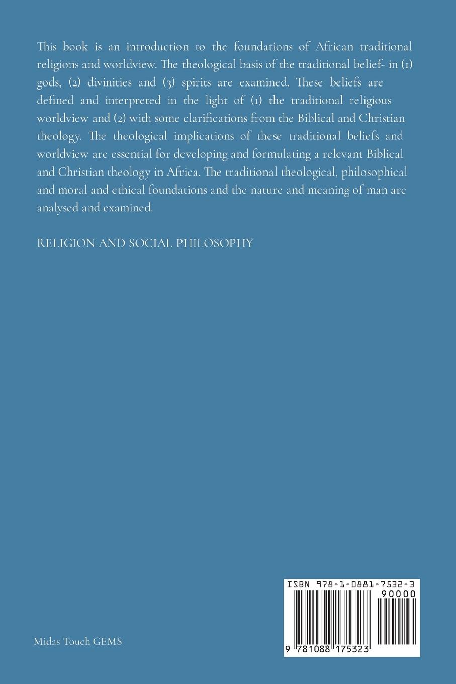 Rückseitencover FOUNDATIONS OF AFRICAN TRADITIONAL RELIGION AND WORLDVIEW Revised Edition 2019