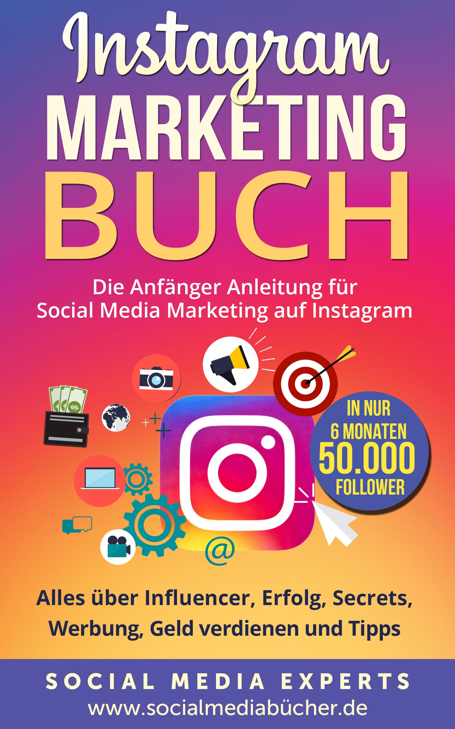 Vorderes Coverbild Instagram Marketing Buch