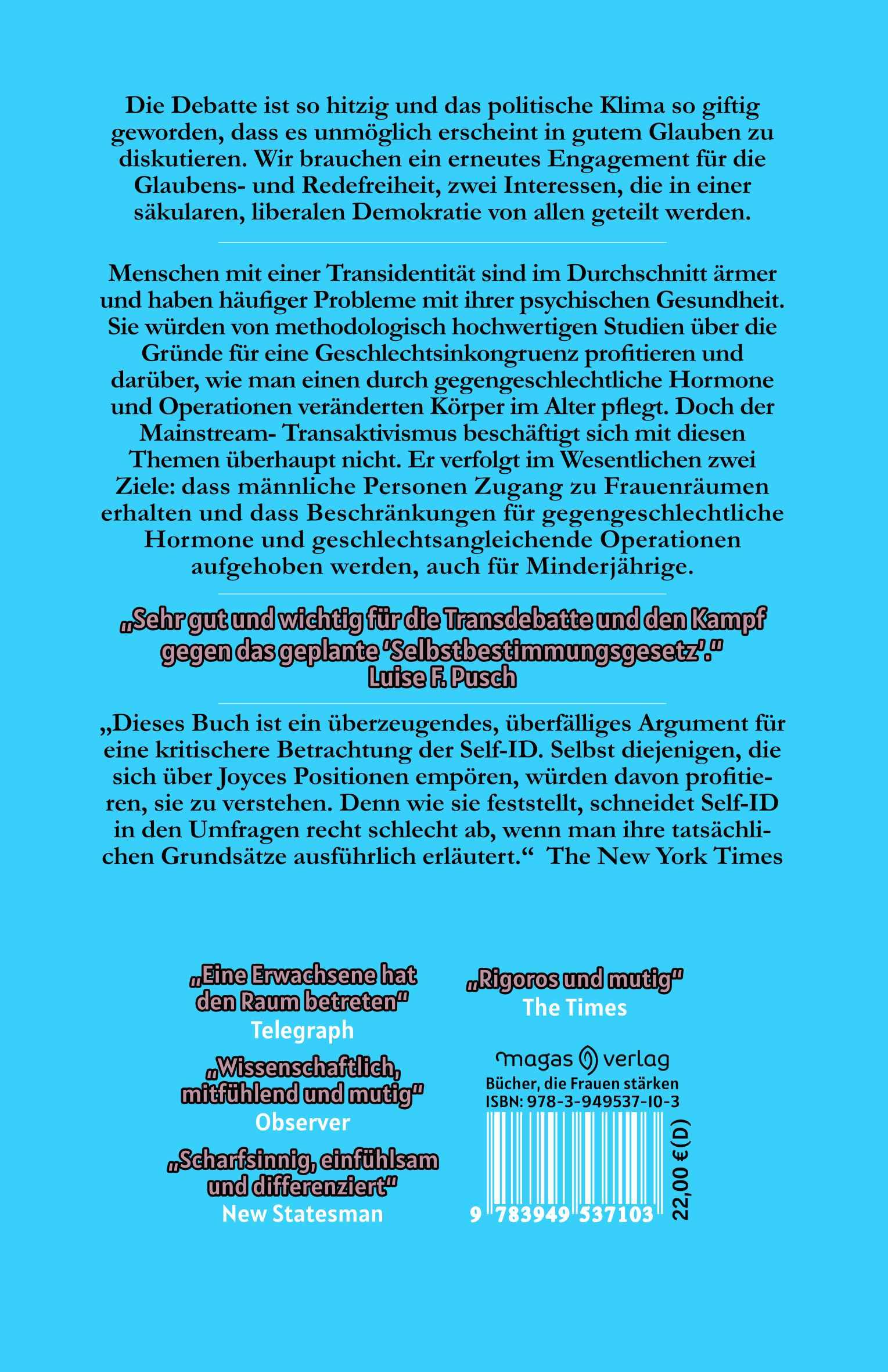 Rückseitencover Fakten über Transgender