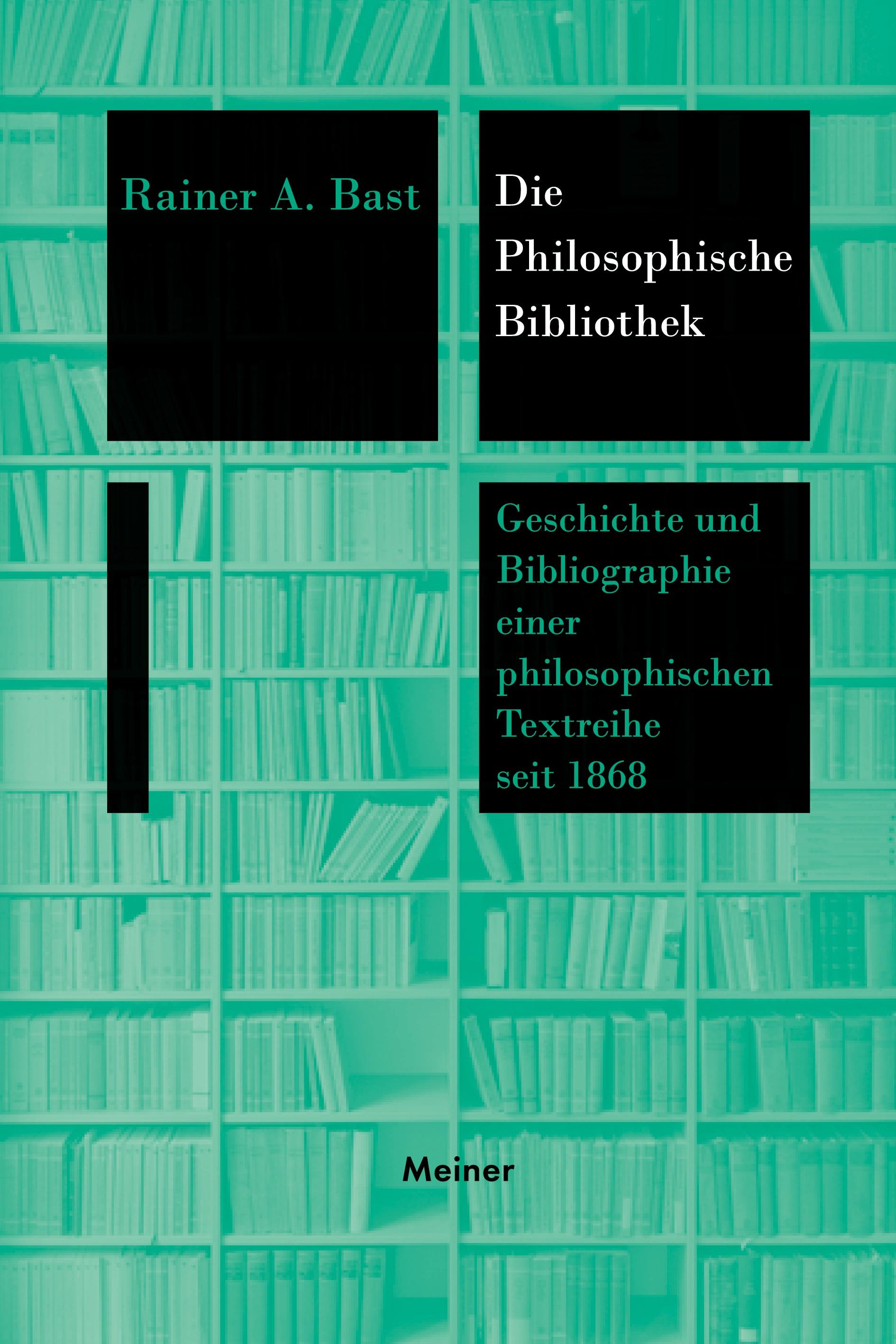 Vorderes Coverbild Die 'Philosophische Bibliothek'