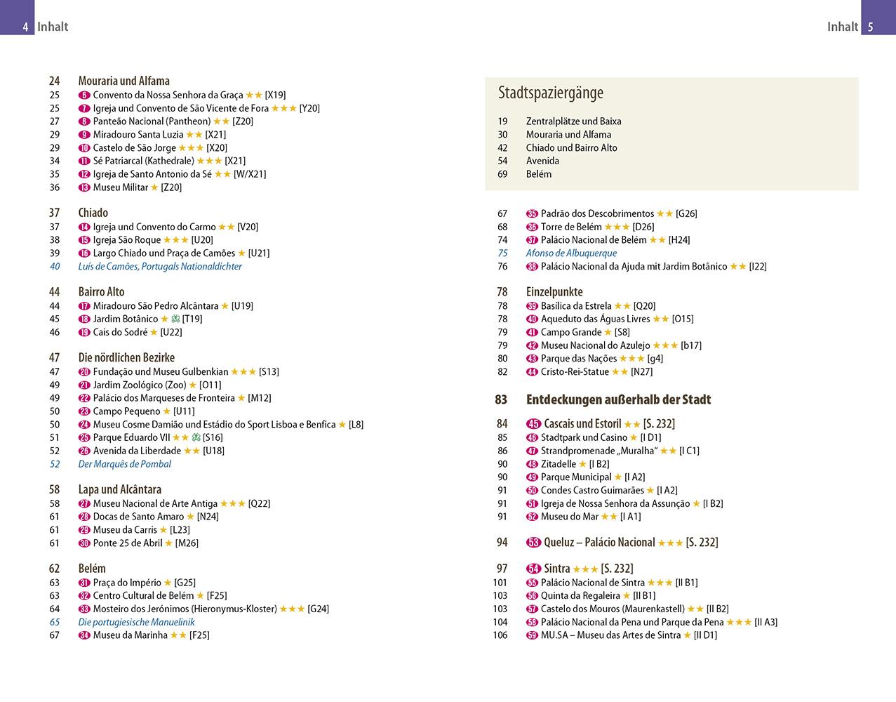 Beispielinhalt (Bild) Reise Know-How Reiseführer Lissabon (CityTrip PLUS)