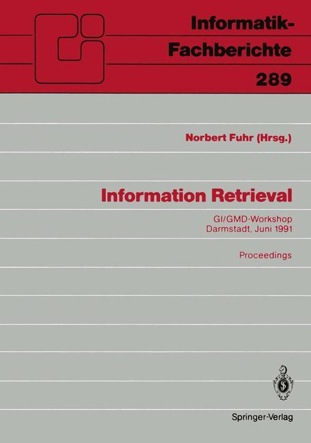 Vorderes Coverbild Information Retrieval