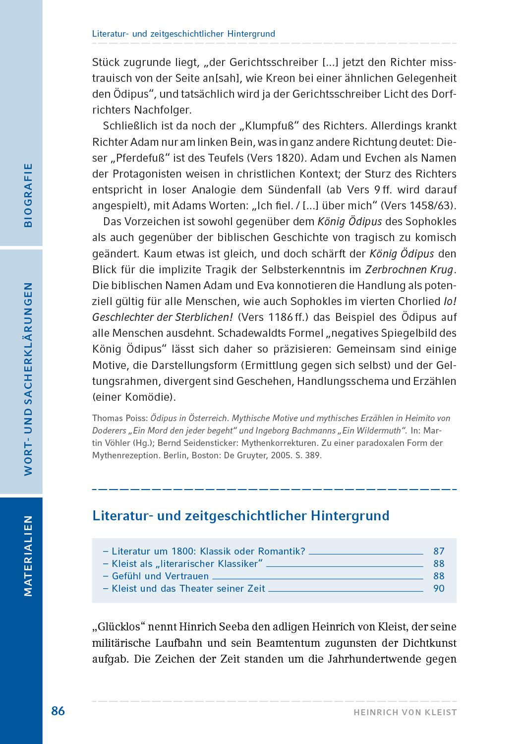 Beispielinhalt (Bild) Der zerbrochne Krug