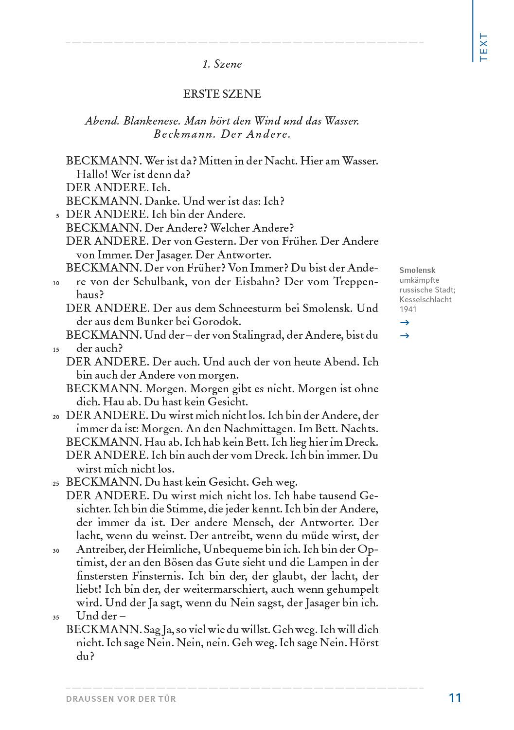 Beispielinhalt (Bild) Draußen vor der Tür