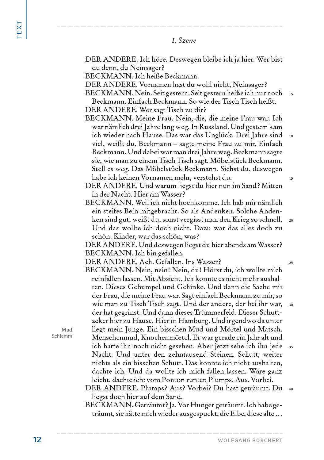 Beispielinhalt (Bild) Draußen vor der Tür