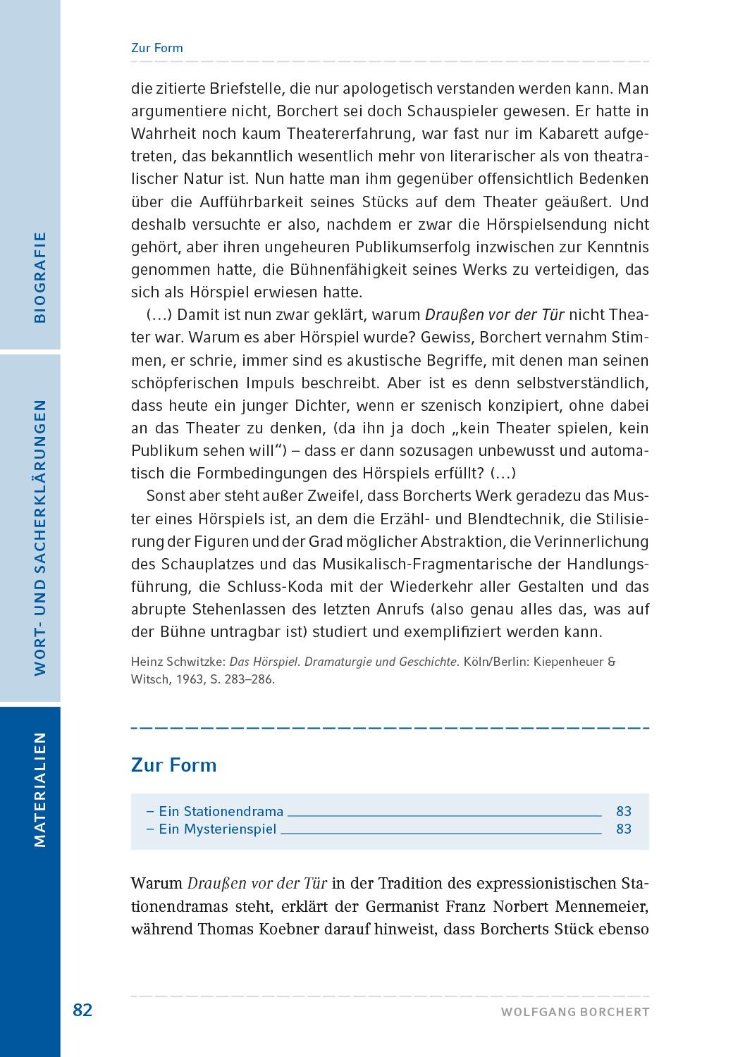 Beispielinhalt (Bild) Draußen vor der Tür