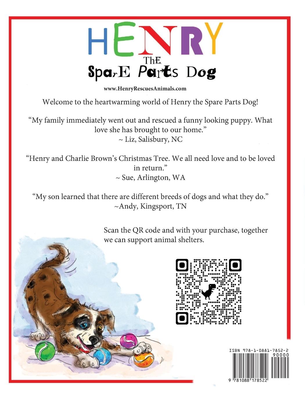 Rückseitencover Henry The Spare Parts Dog