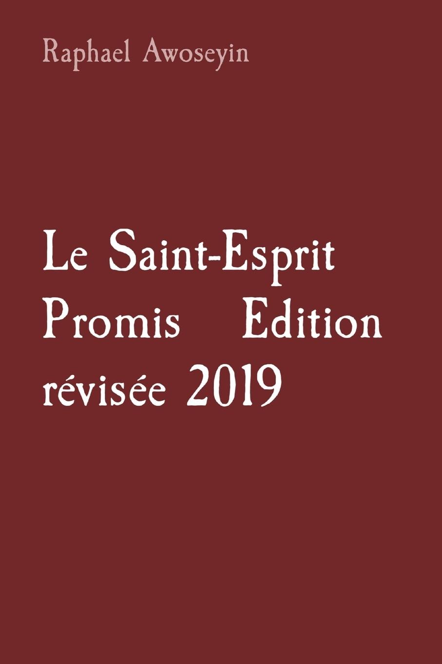 Vorderes Coverbild Le Saint-Esprit Promis   Edition révisée 2019