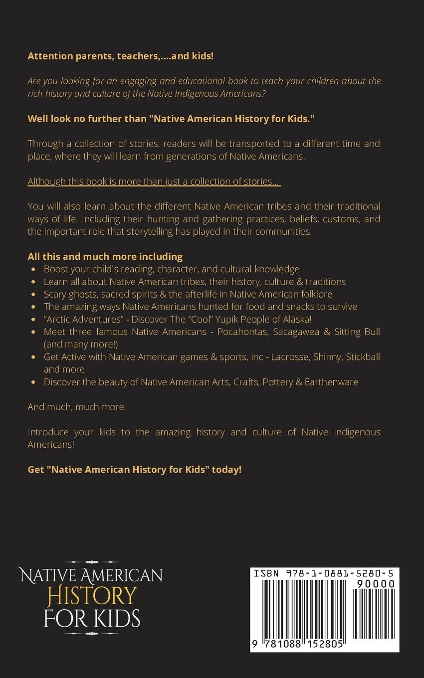Rückseitencover Native American History for Kids