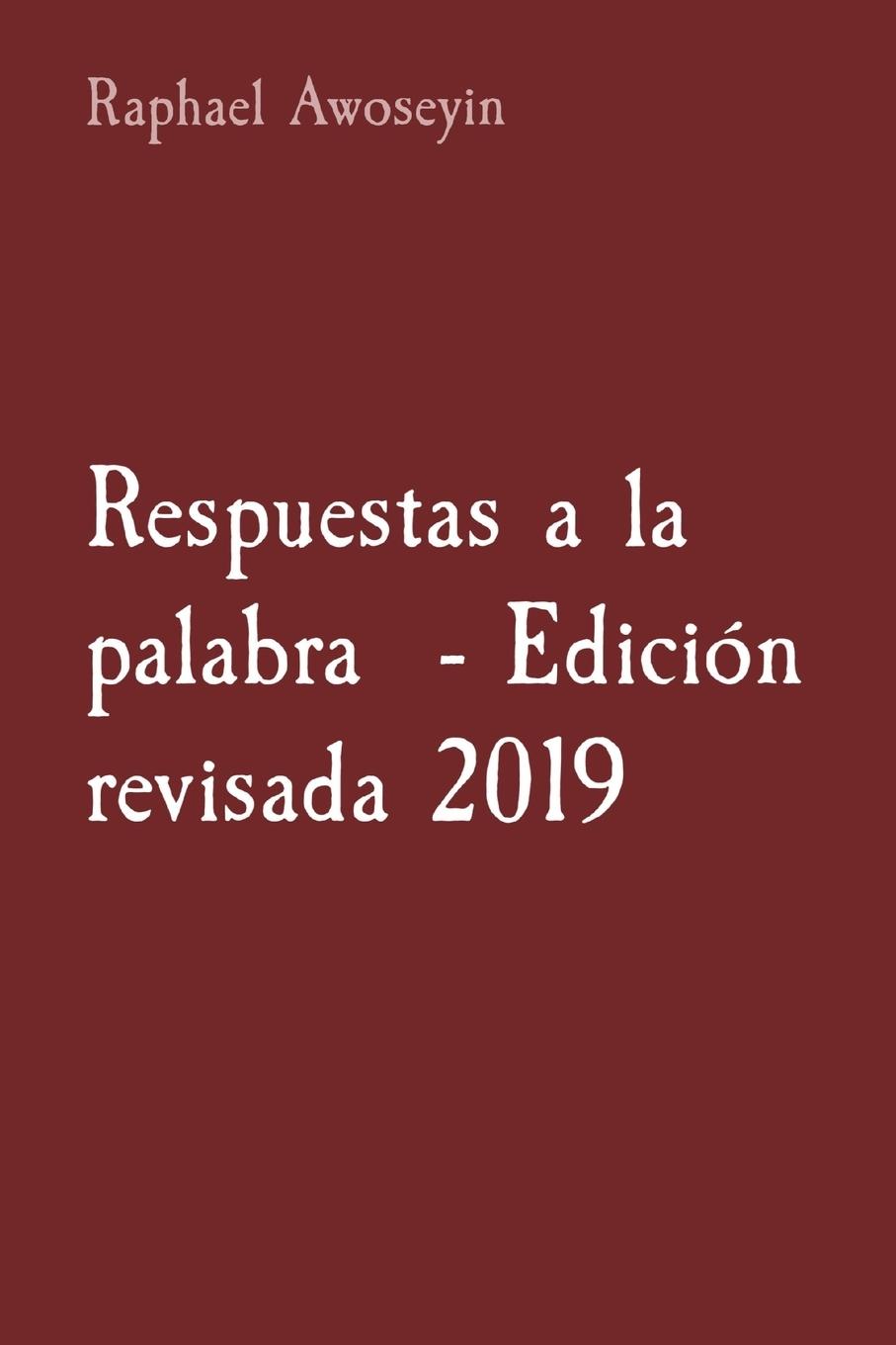 Vorderes Coverbild Respuestas a la palabra  - Edición revisada 2019