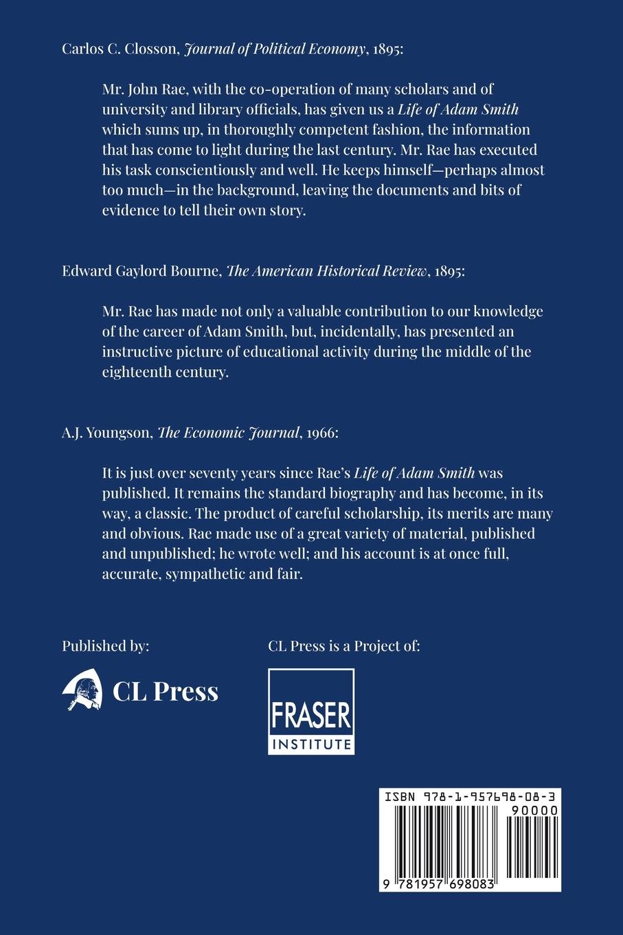 Rückseitencover Life of Adam Smith