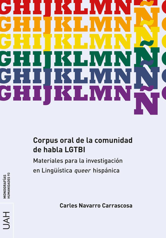Vorderes Coverbild Corpus oral de la comunidad de habla LGTBI