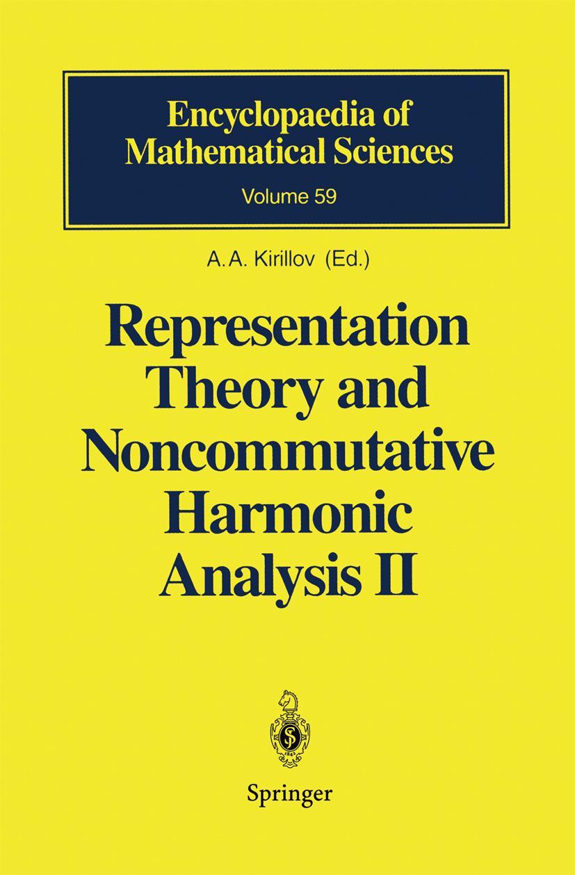 Vorderes Coverbild Representation Theory and Noncommutative Harmonic Analysis II
