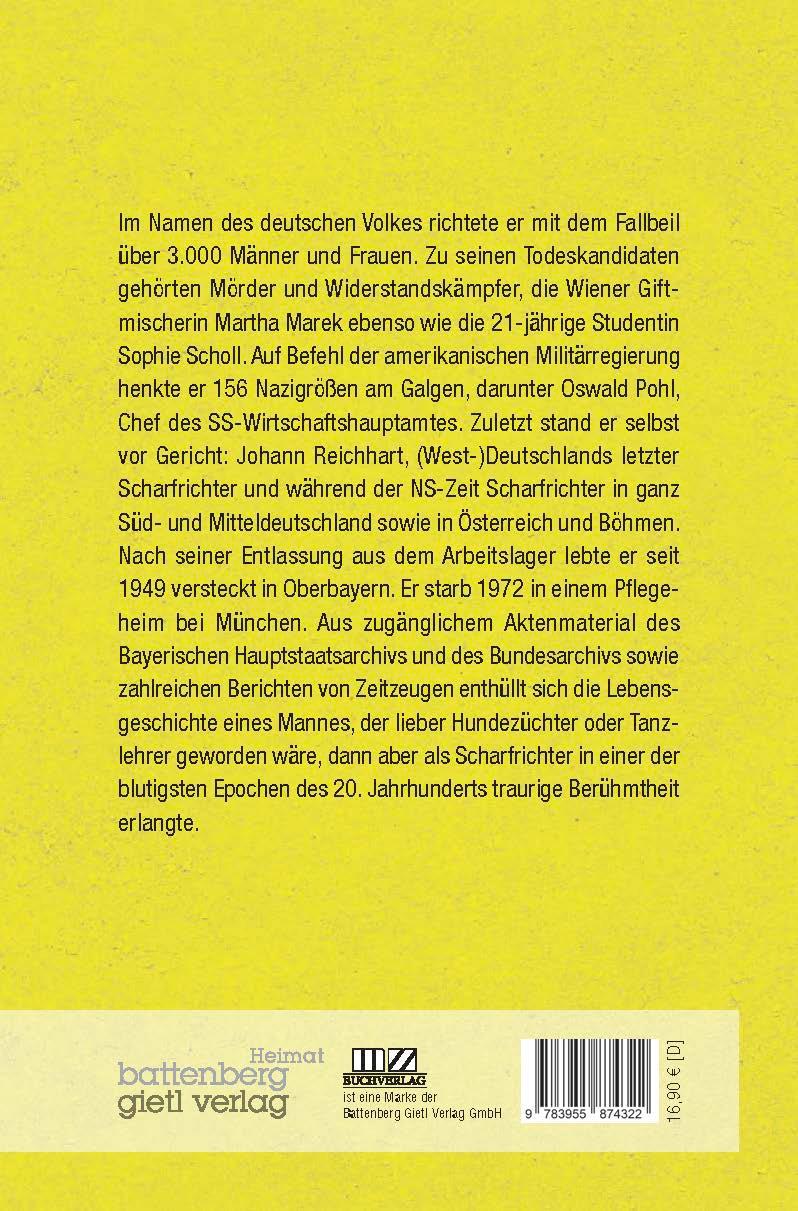 Rückseitencover Tod durch das Fallbeil