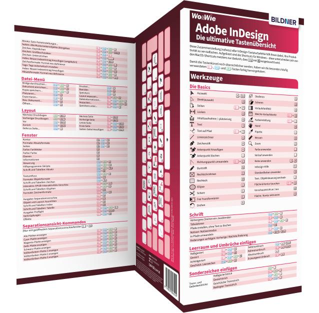 Vorderes Coverbild InDesign - Die ultimative Tastenübersicht (für die Version CC = Creative Cloud)
