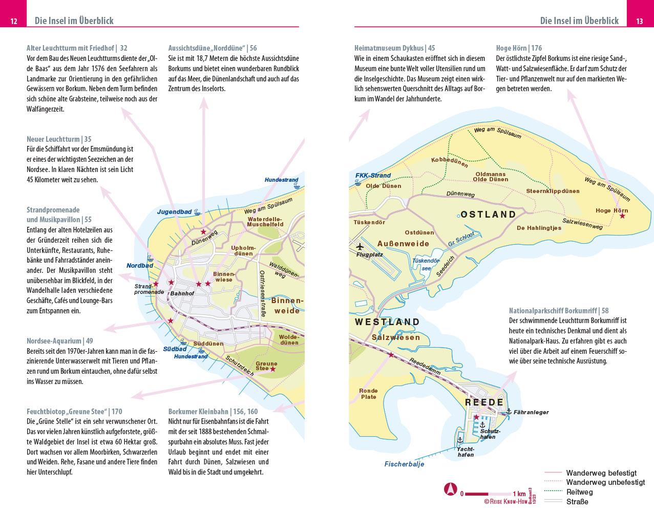 Beispielinhalt (Bild) Reise Know-How Reiseführer Borkum
