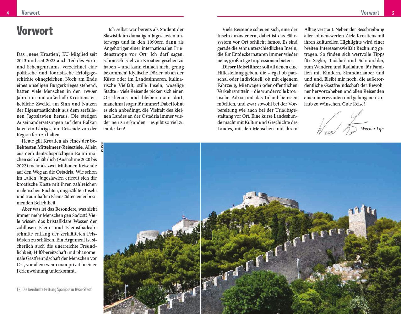 Beispielinhalt (Bild) Reise Know-How Reiseführer Kroatien