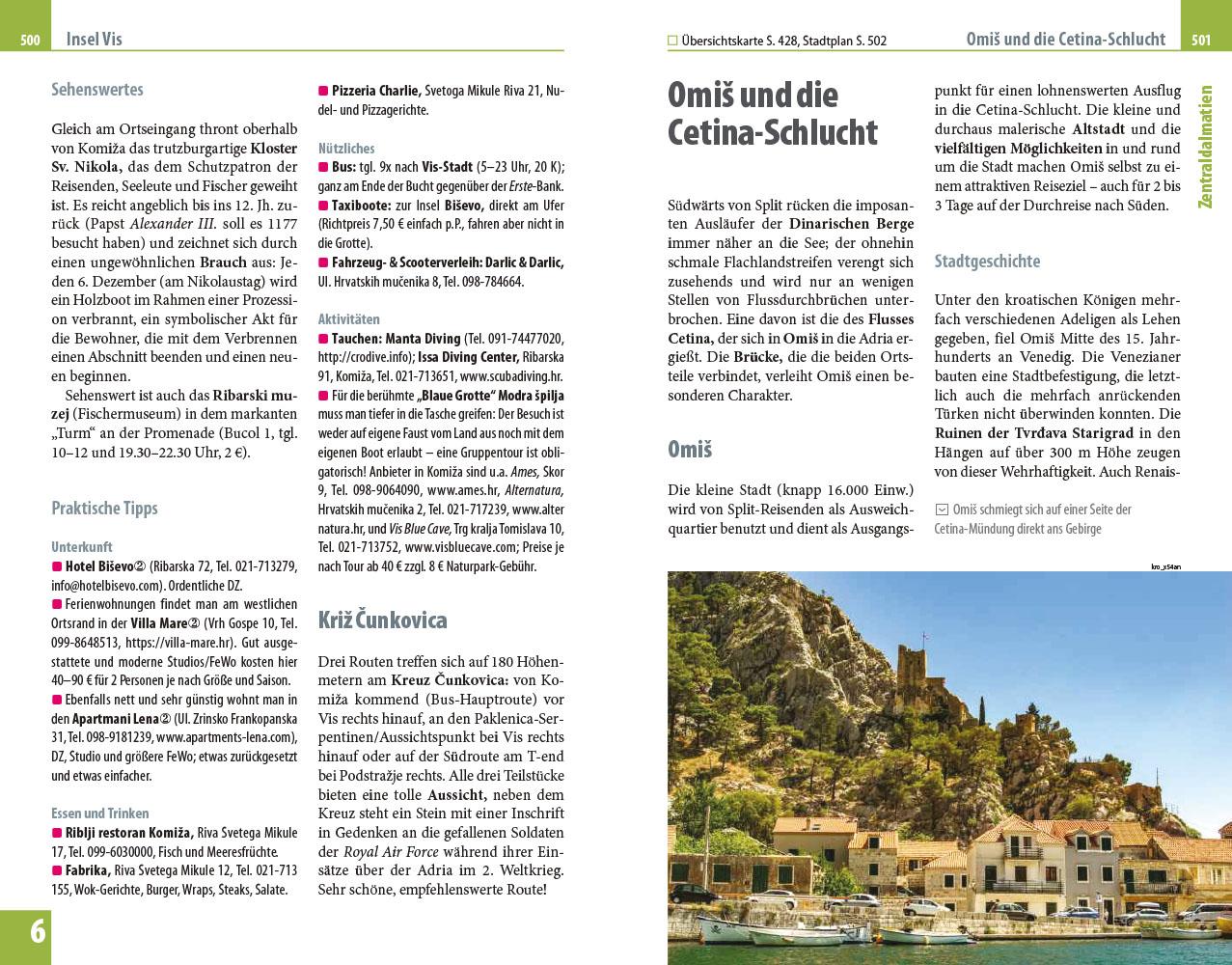 Beispielinhalt (Bild) Reise Know-How Reiseführer Kroatien