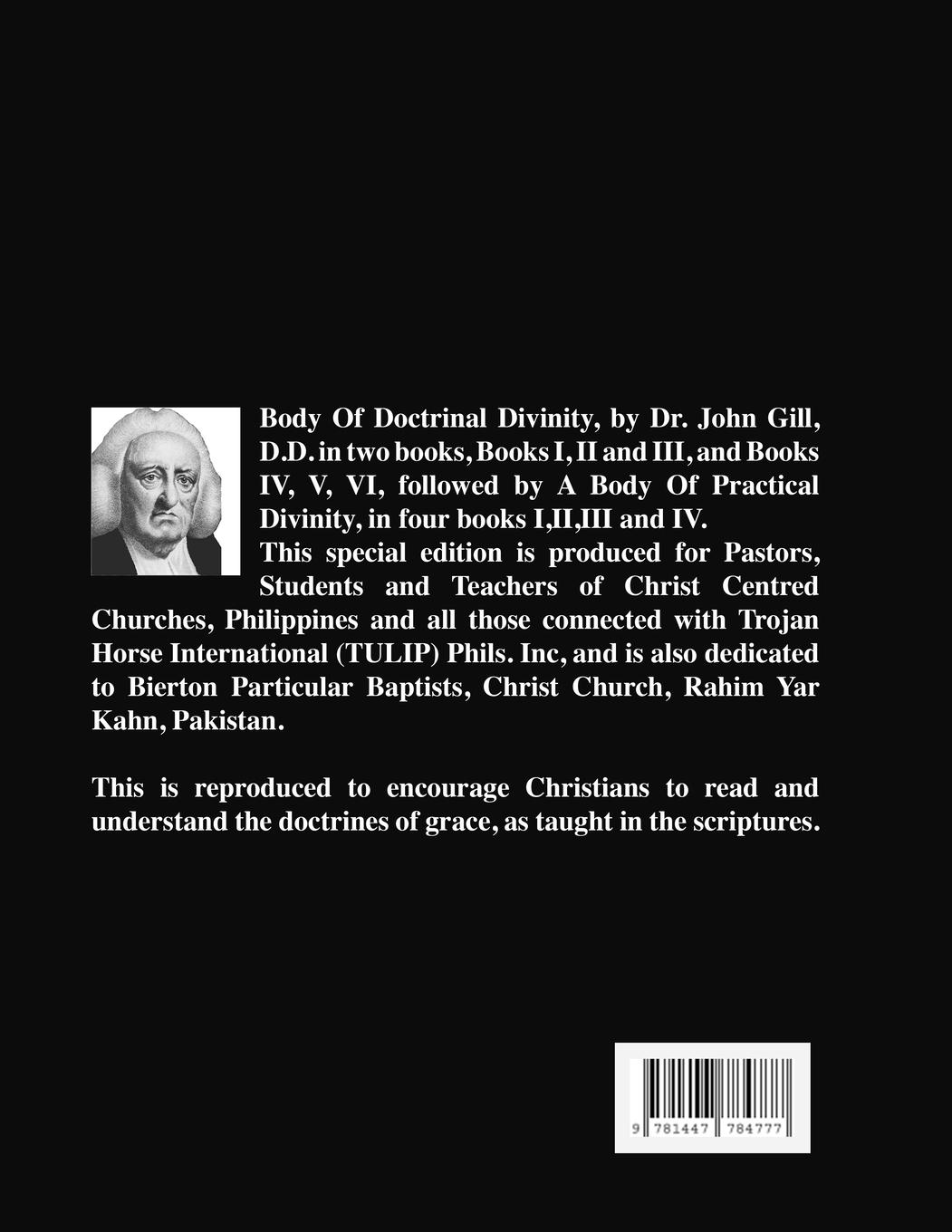 Rückseitencover A Body Of Doctrinal Divinity, Book IV, V, VI and VII.