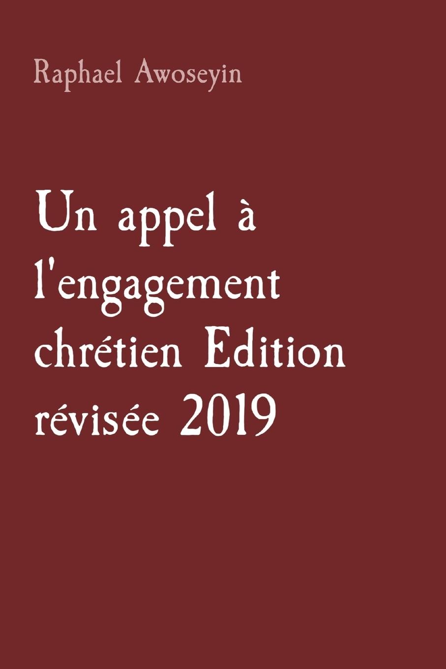 Vorderes Coverbild Un appel à l'engagement chrétien Edition révisée 2019