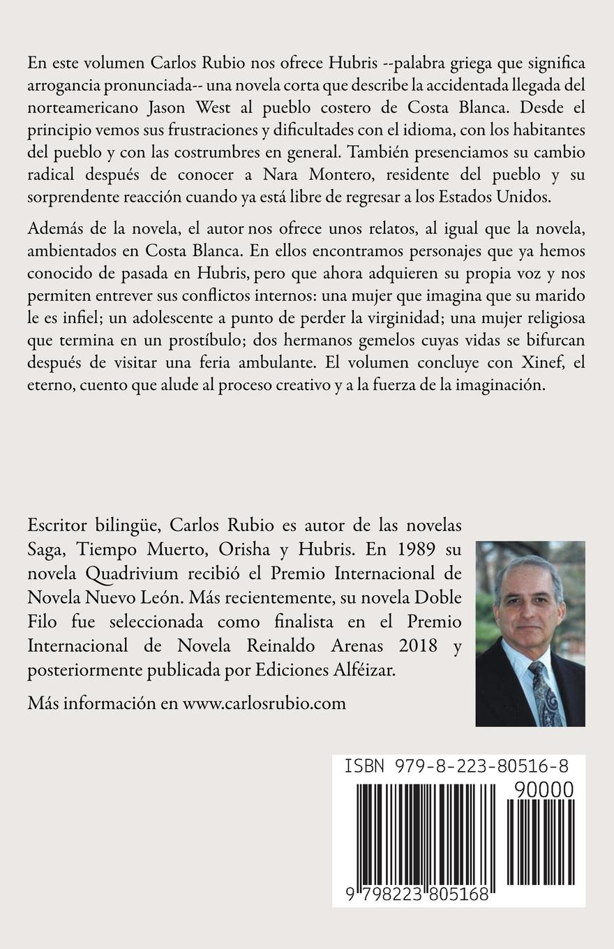Rückseitencover Hubris y Otros Relatos