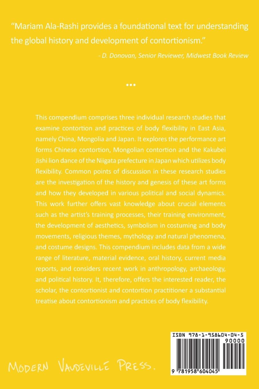 Rückseitencover Contortion and Practices of Body Flexibility in East Asia