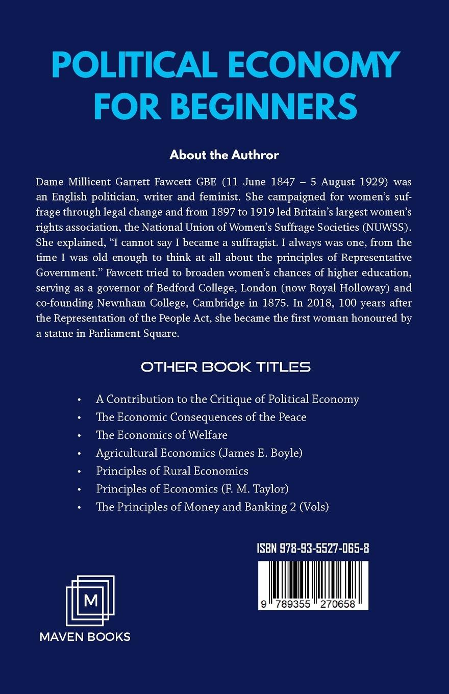 Rückseitencover Political Economy for Beginners