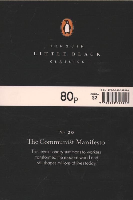 Rückseitencover The Communist Manifesto