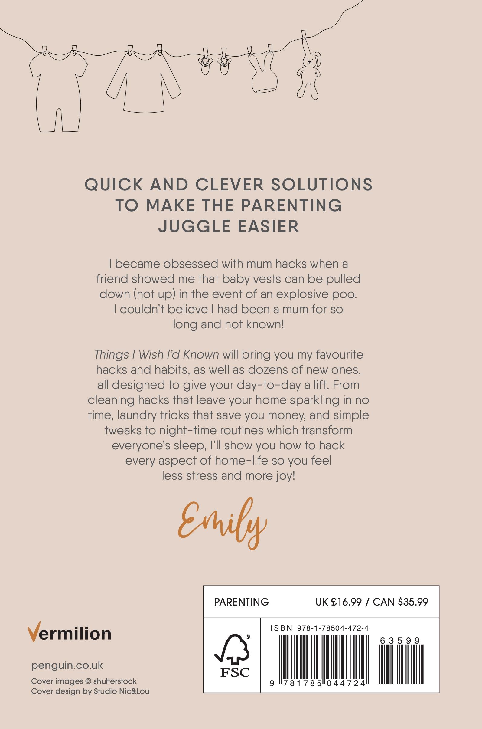 Rückseitencover Things I Wish I'd Known