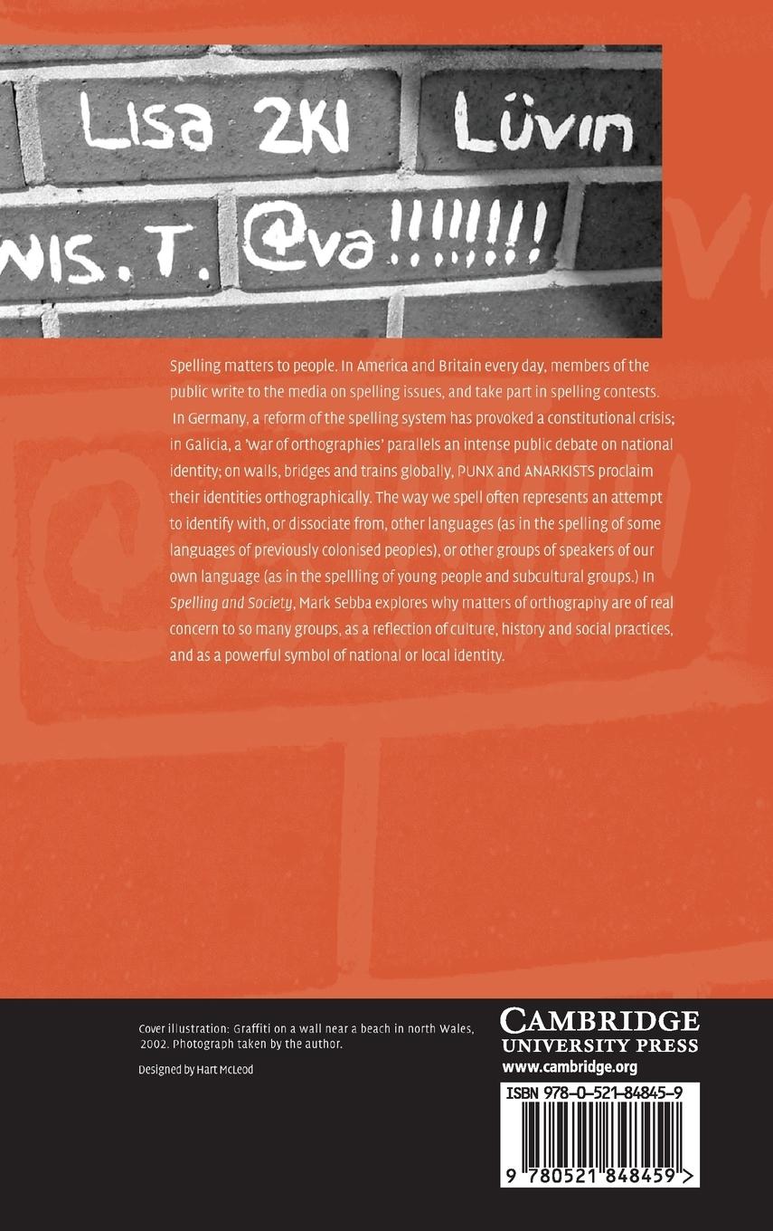Rückseitencover Spelling and Society