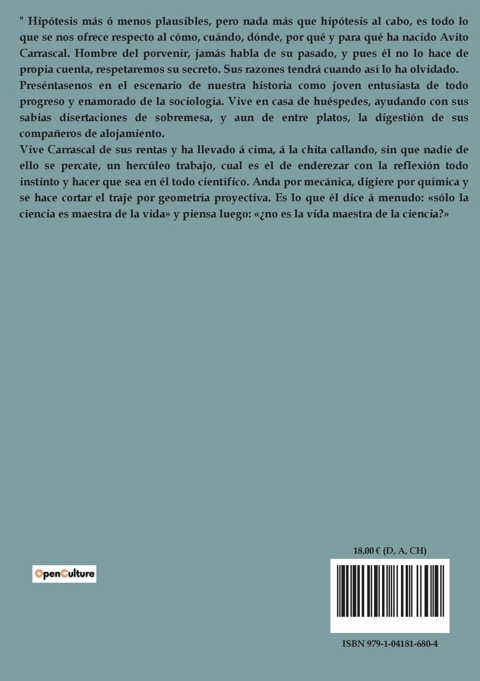 Rückseitencover Amor y Pedagogía