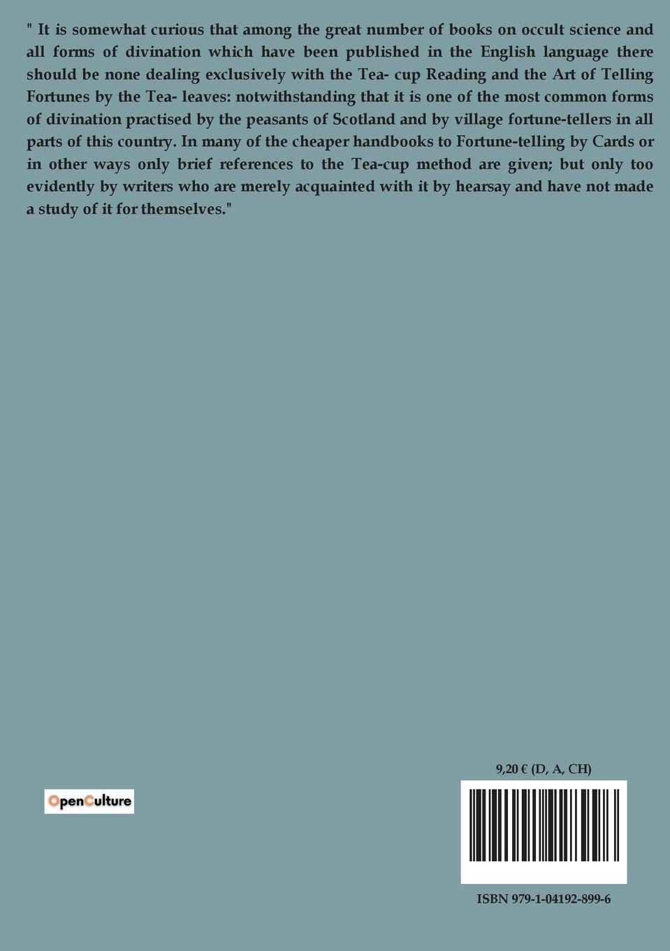 Rückseitencover Tea-Cup Reading, and the Art of Fortune-Telling
