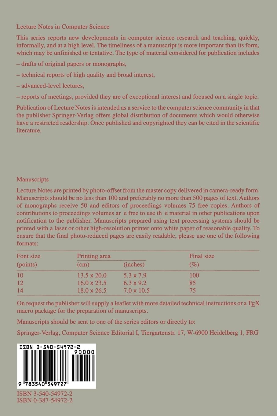 Rückseitencover Algebraic Specification Techniques in Object Oriented Programming Environments