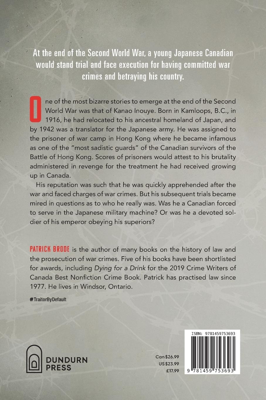 Rückseitencover Traitor by Default