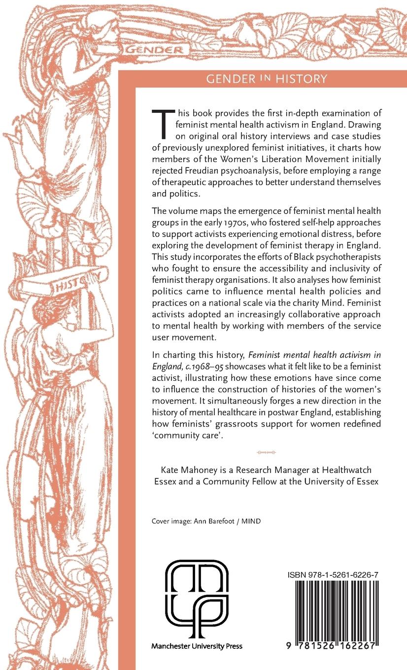 Rückseitencover Feminist mental health activism in England, c. 1968-95