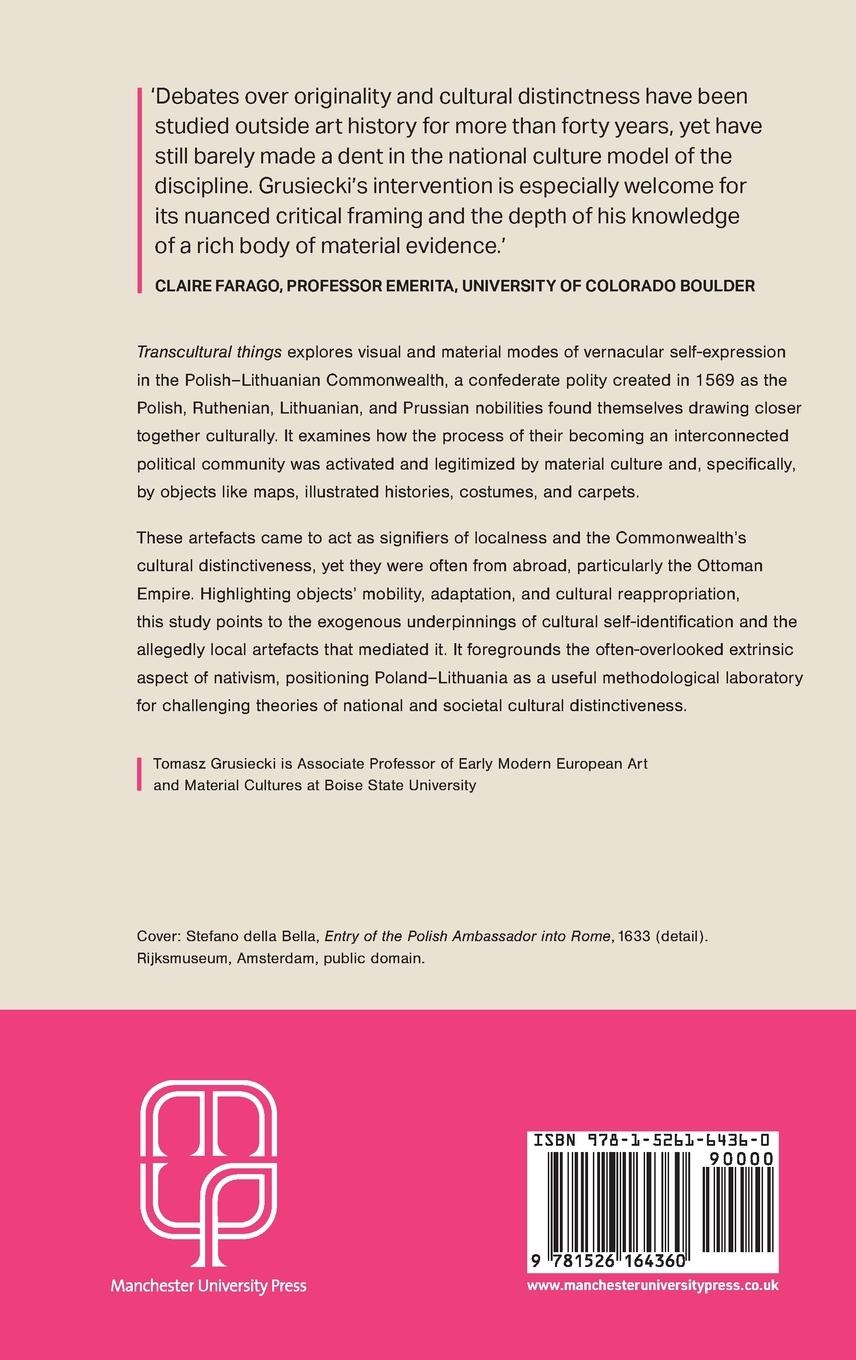 Rückseitencover Transcultural things and the spectre of Orientalism in early modern Poland-Lithuania