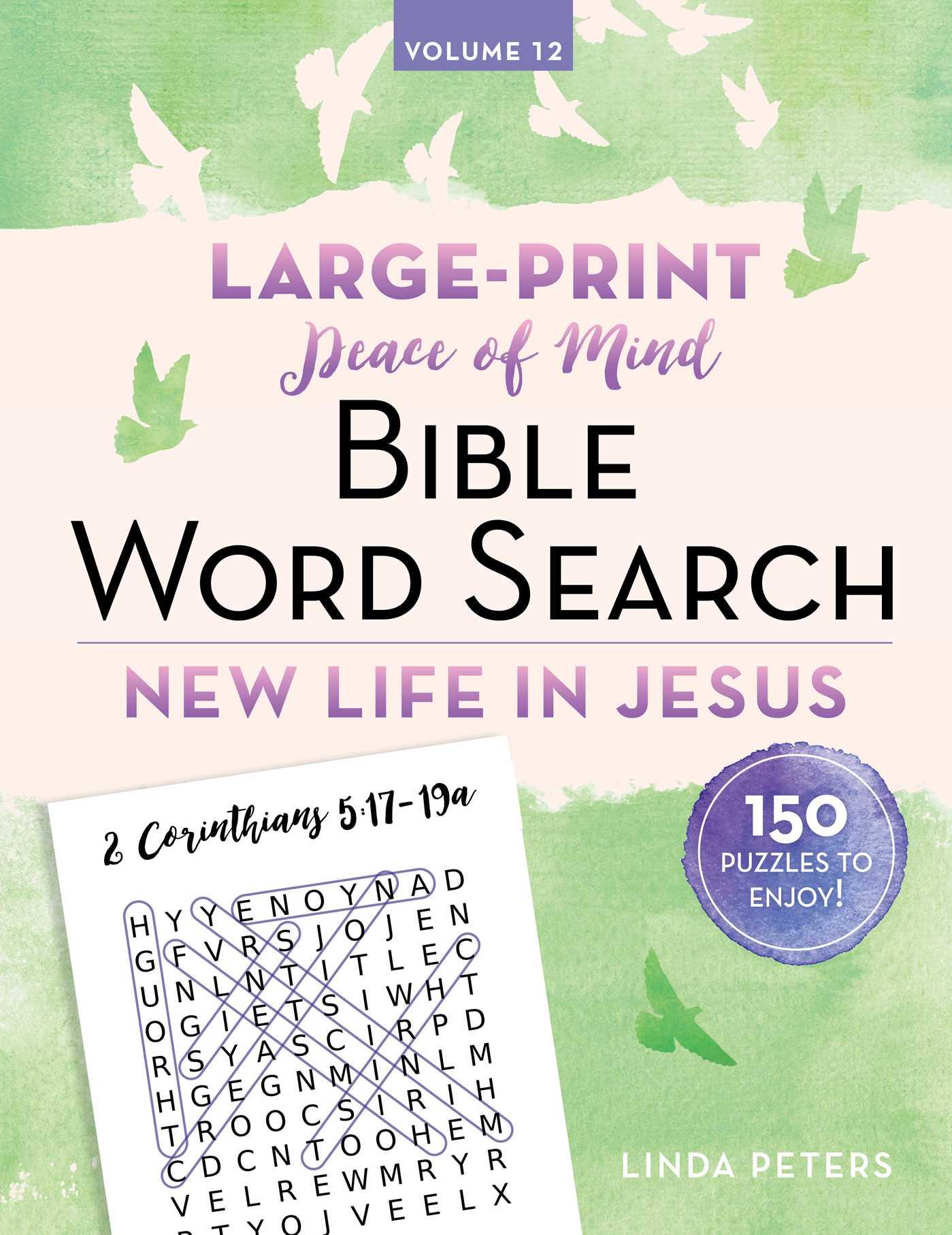 Vorderes Coverbild Peace of Mind Bible Word Search: New Life in Jesus