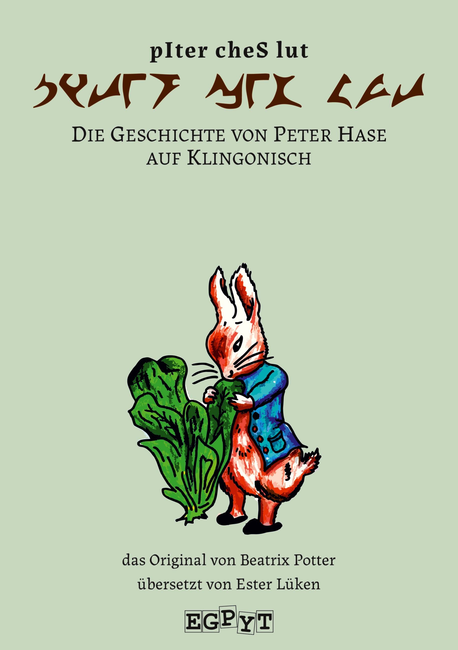 Vorderes Coverbild Die Geschichte von Peter Hase auf Klingonisch