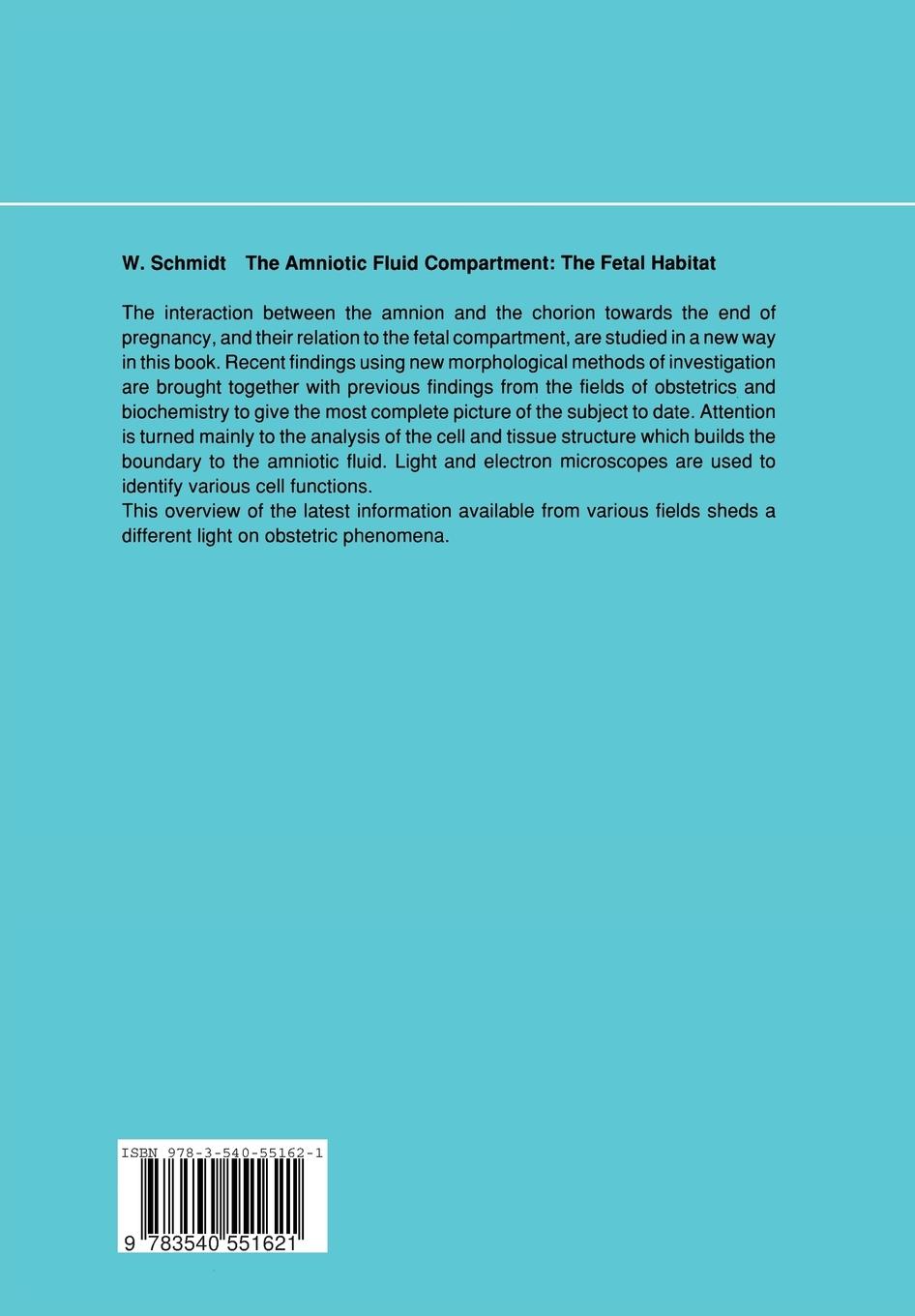 Rückseitencover The Amniotic Fluid Compartment: The Fetal Habitat