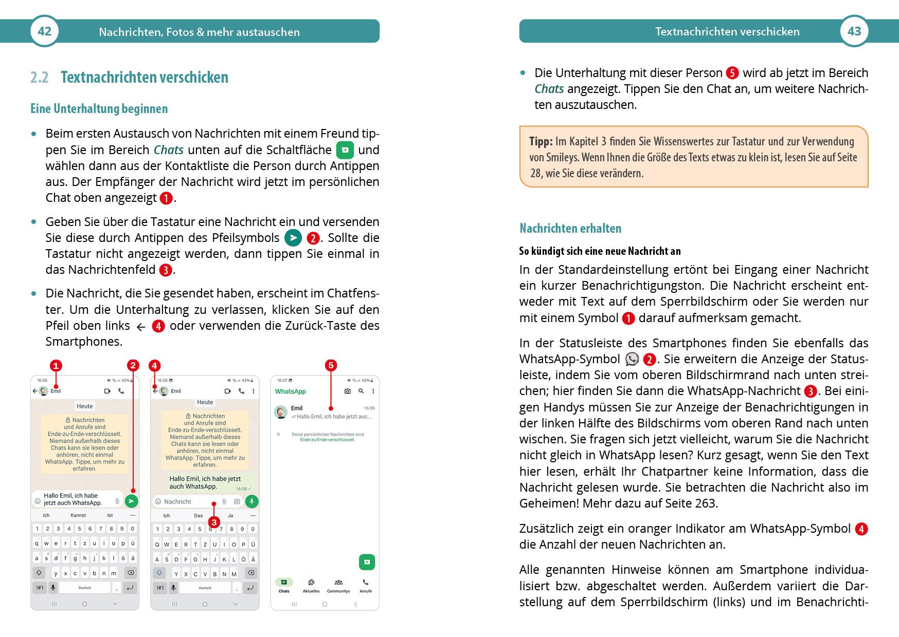 Beispielinhalt (Bild) WhatsApp wirklich einfach erklärt - Die verständliche Anleitung für Android-Geräte wie Samsung, Xiaomi, Poco, Oppo, OnePlus etc.