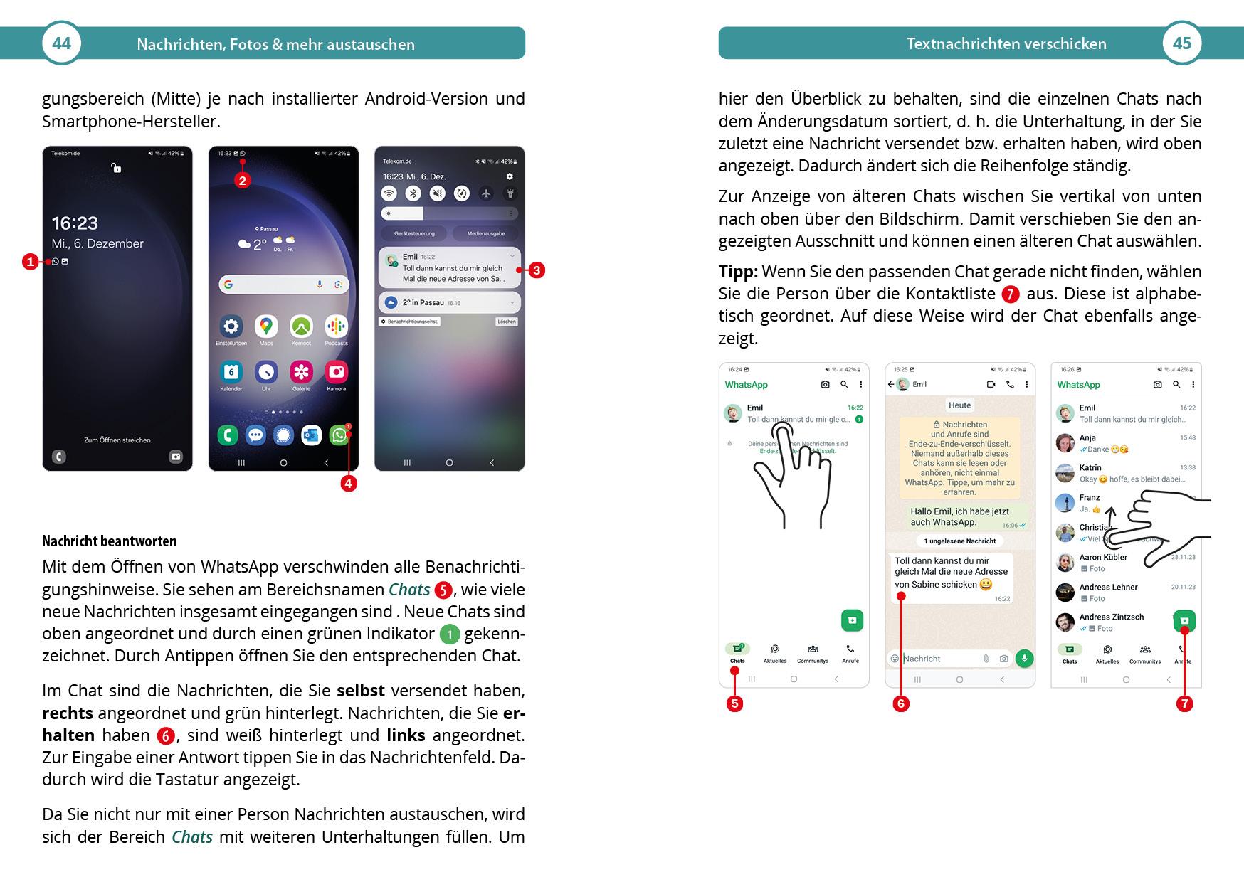 Beispielinhalt (Bild) WhatsApp wirklich einfach erklärt - Die verständliche Anleitung für Android-Geräte wie Samsung, Xiaomi, Poco, Oppo, OnePlus etc.
