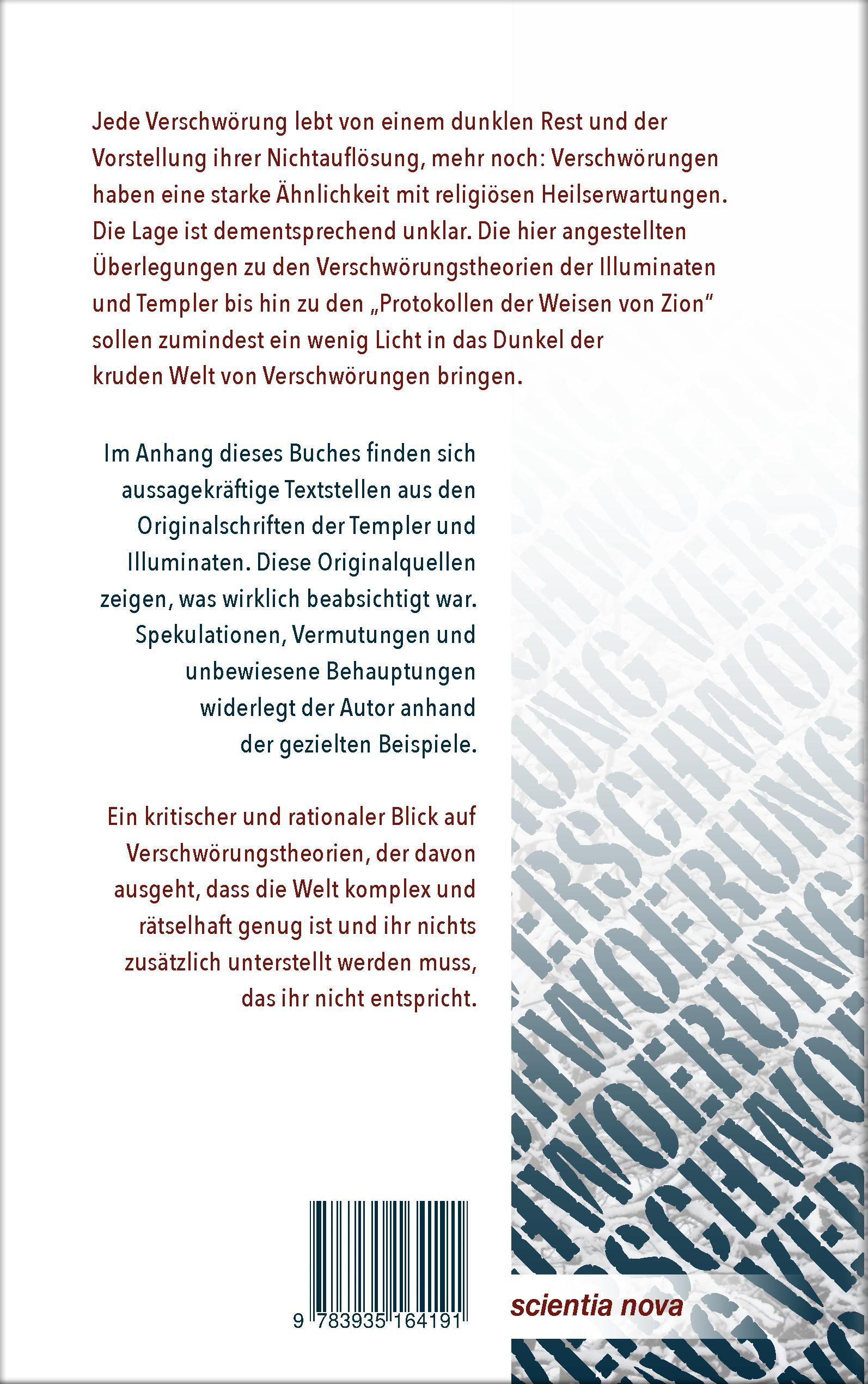 Rückseitencover Verschwörung