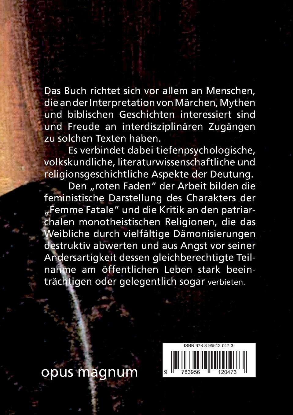 Rückseitencover Die Femme Fatale in Märchen und Bibel
