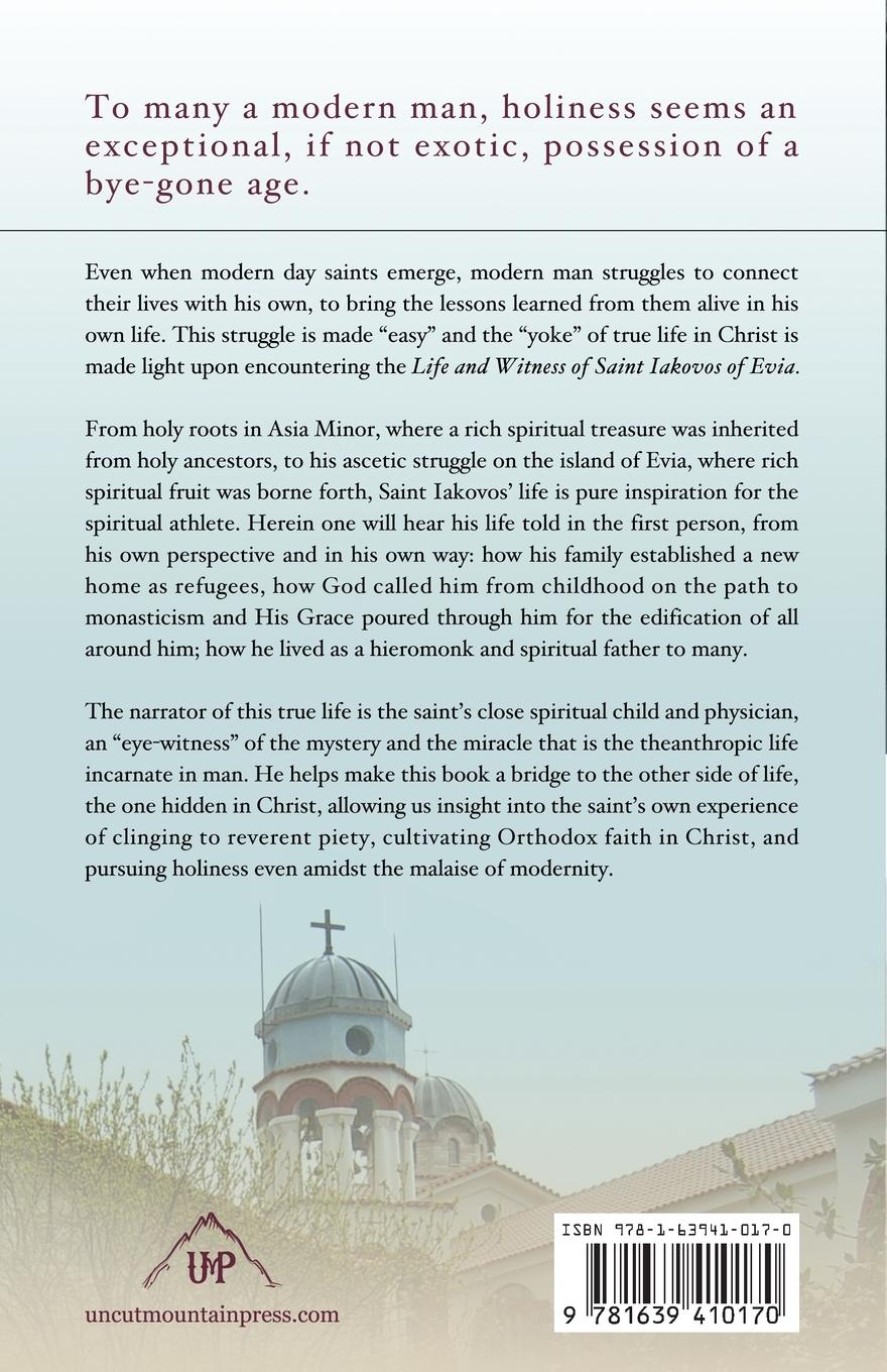 Rückseitencover Life and Witness of St. Iakovos of Evia
