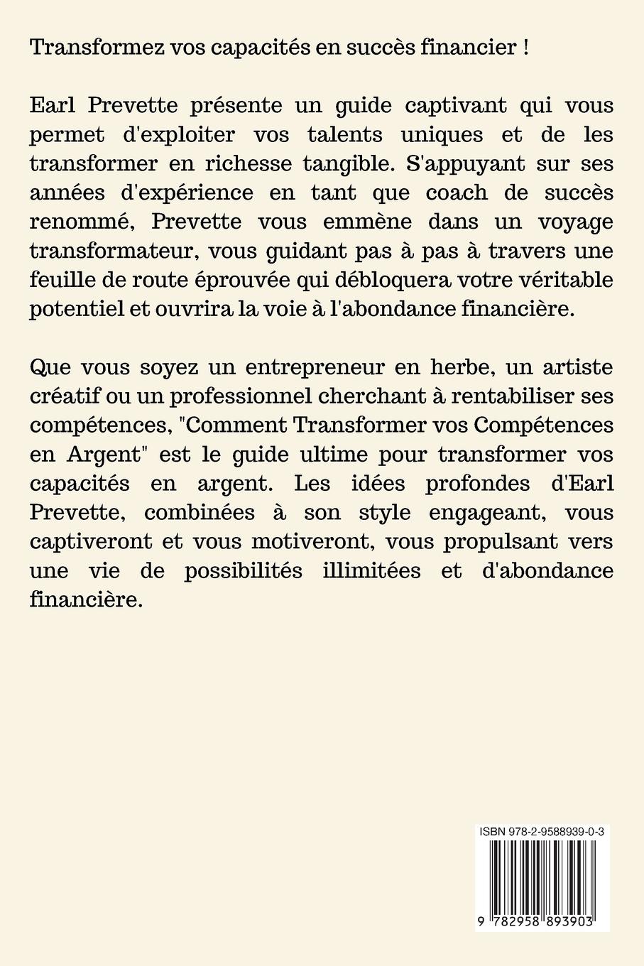 Rückseitencover Comment Transformer Vos Compétences en Argent (Traduit)