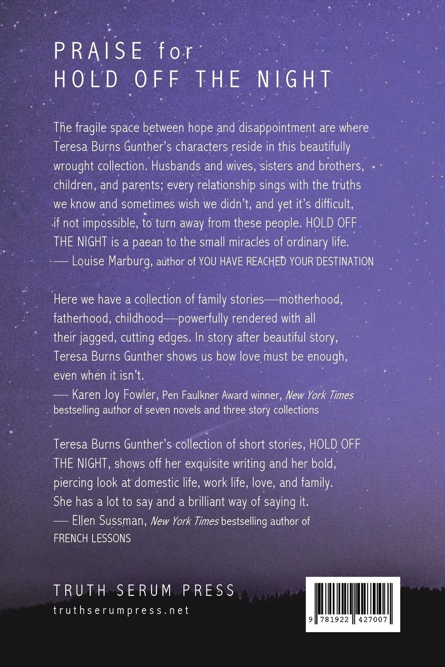 Rückseitencover Hold Off the Night