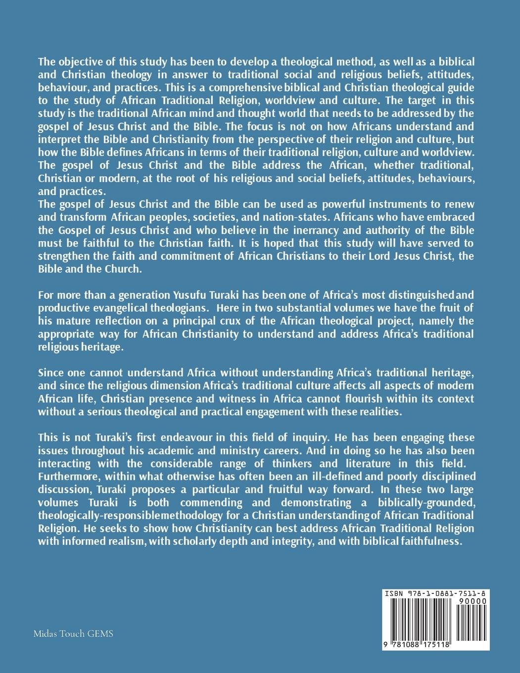 Rückseitencover Christianity and African Traditional Religion and Worldview