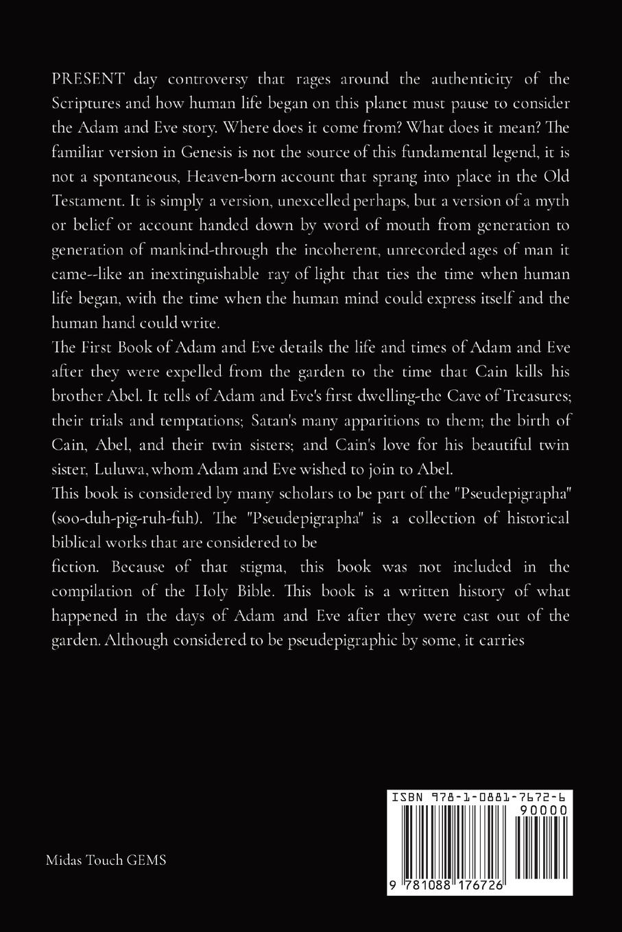 Rückseitencover The First Book of Adam and Eve with Biblical Insights and Commentaries - 2 of 7 Chapter 14 -  33