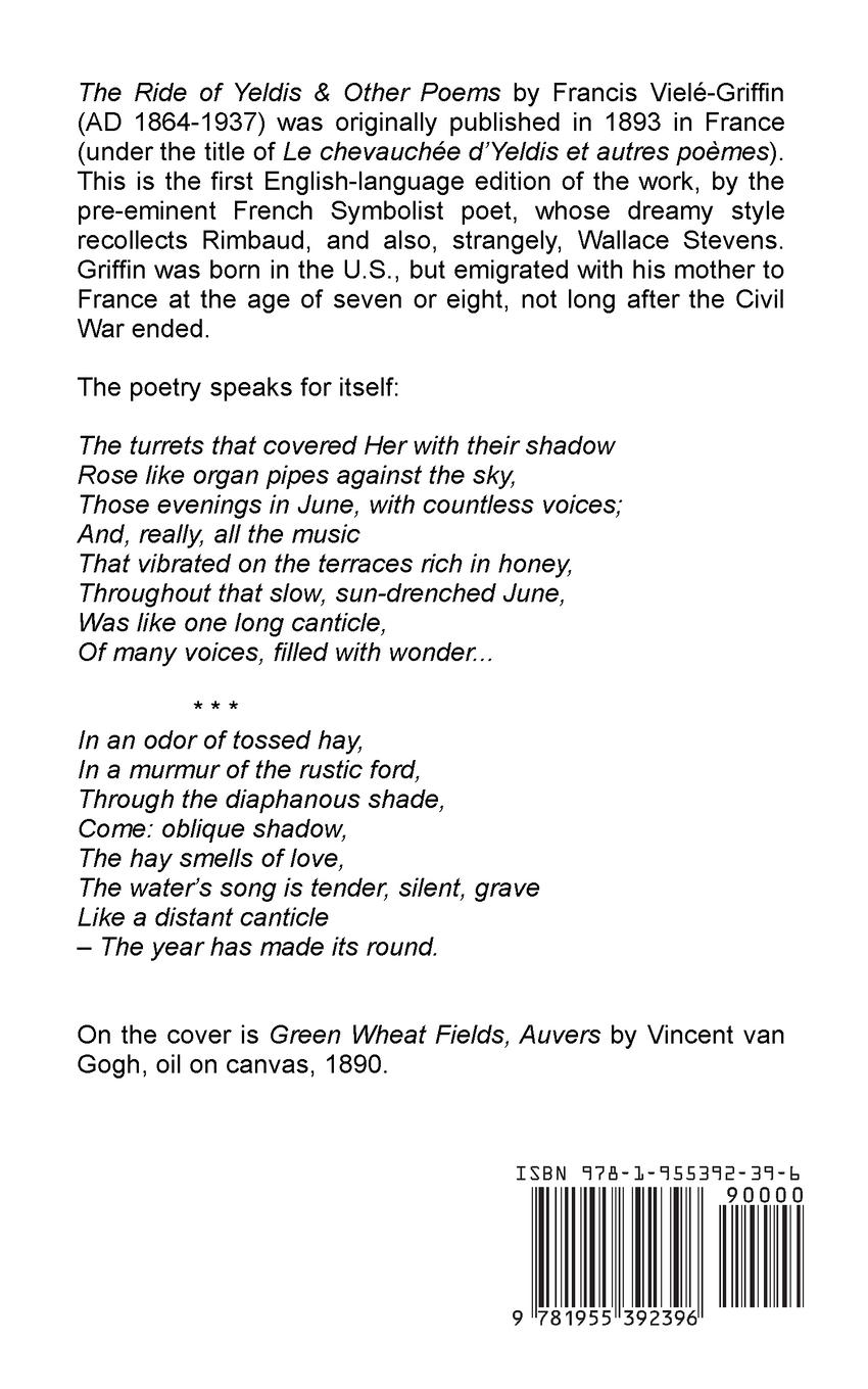 Rückseitencover The Ride of Yeldis and Other Poems